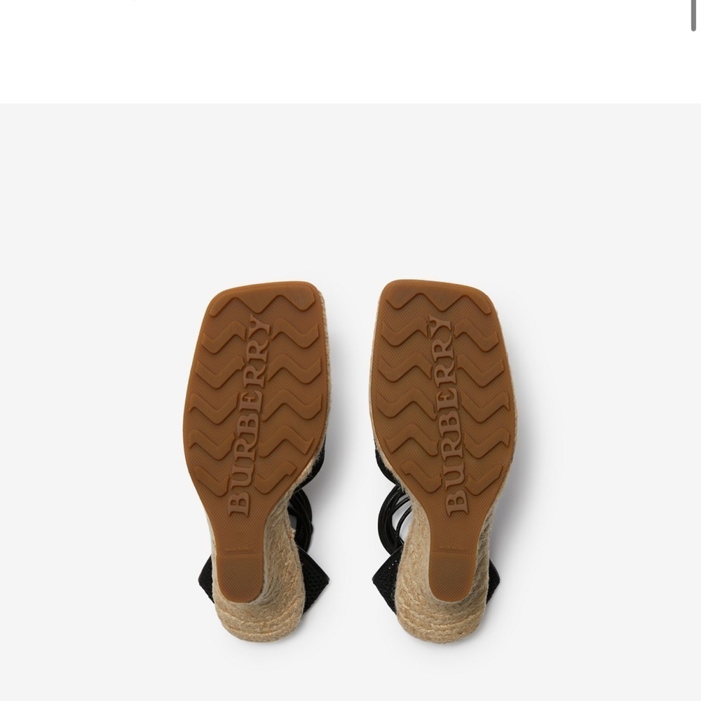 Burberry Mesh Plunge Espadrilles size womens 37 - Picture 14 of 16